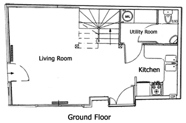 Floor Plan for Gite Tranquille in Vendee